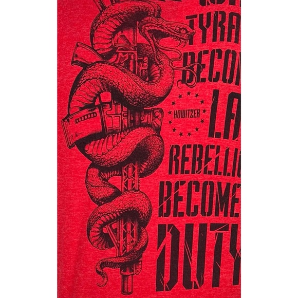 Howitzer Style Men's T-Shirt Rebllion Military Grunt MFG - Picture 6 of 7